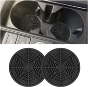 Sostegno Bicchieri Universale - Sostegno Bicchieri Auto - Antiscivolo - PVC - 2 Pezzi - Disegno di Maniglia Geometrico - Resistente ai Colpi - Materiale di Ricambio per Bicchieri