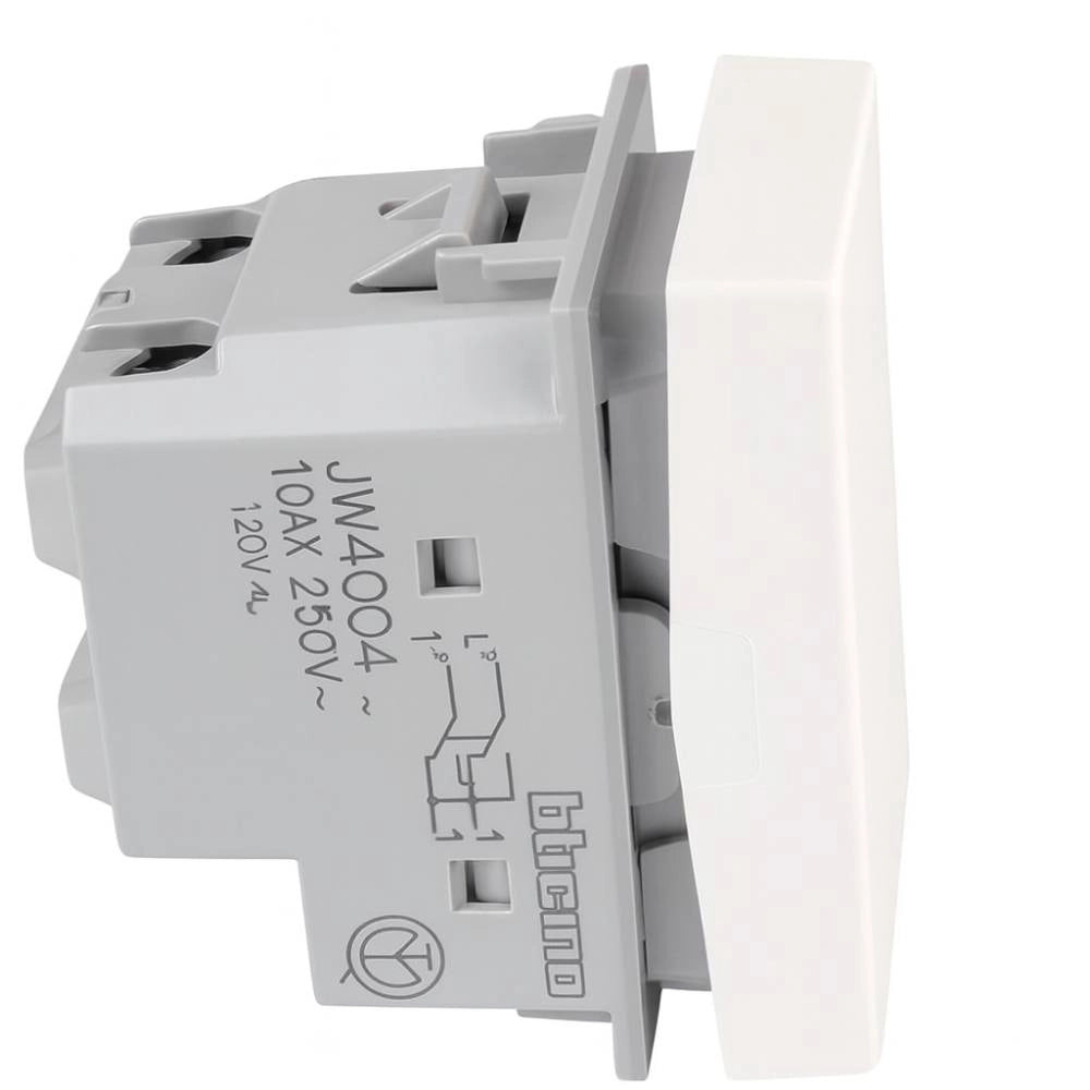 Bticino jw4004 invertitore basculante illuminabile bianco