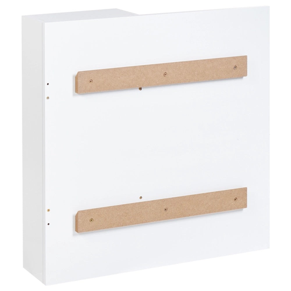 Armadietto da bagno a parete con specchio bianco MDP 60 x 60 cm Storage in stile scandinavo