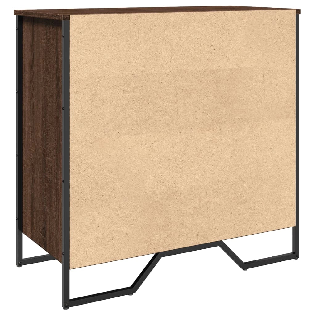 Scarpiera mobiletto portascarpe mobile per ingresso/corridoio/soggiorno 80 x 38 x 78 cm legno ingegnerizzato marrone 02_0021660