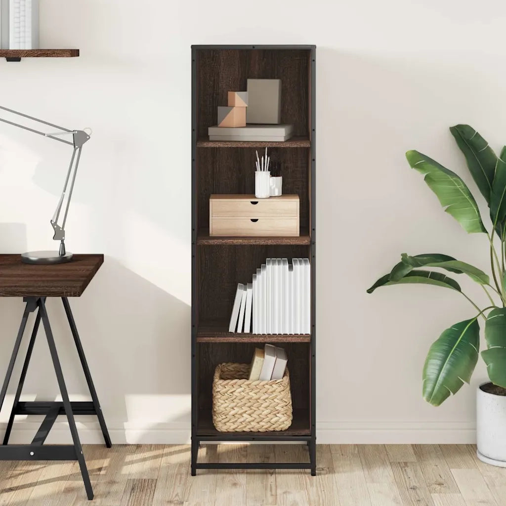 Libreria Rovere Marrone 40x35x139 cm in Legno Multistrato 849128
