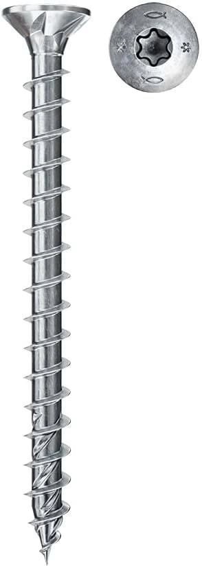 Fischer 670002 PowerFast II Vite per Truciolato 3x16 mm Testa a Svaso TX10 Acciaio Zincato 1000 pz colore Zinco
