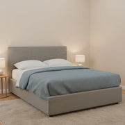 Worthing, Letto Matrimoniale Sfoderabile Made in Italy, Grigio Cenere