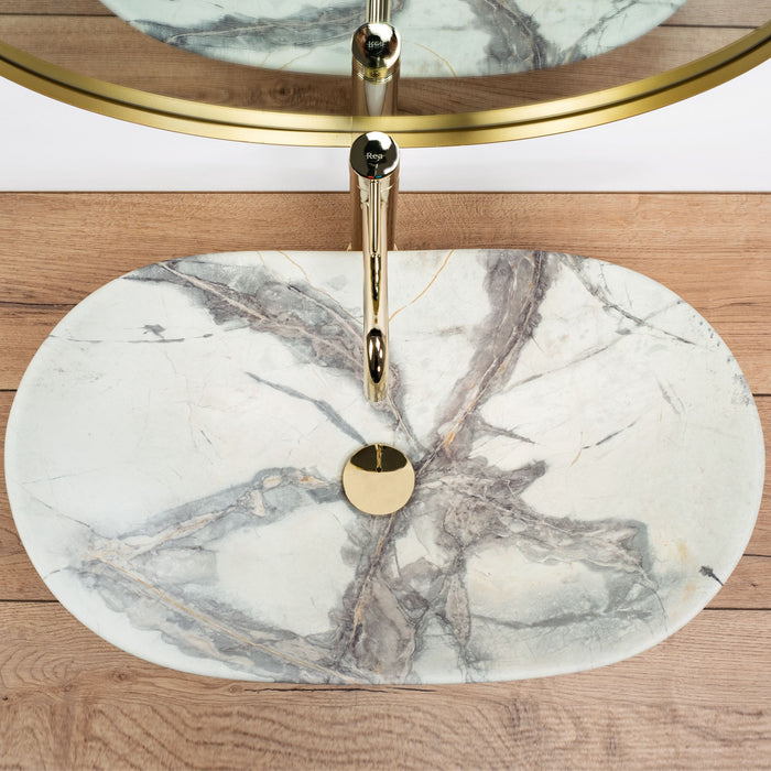 Lavabo Da Appoggio Rea Royal Sand