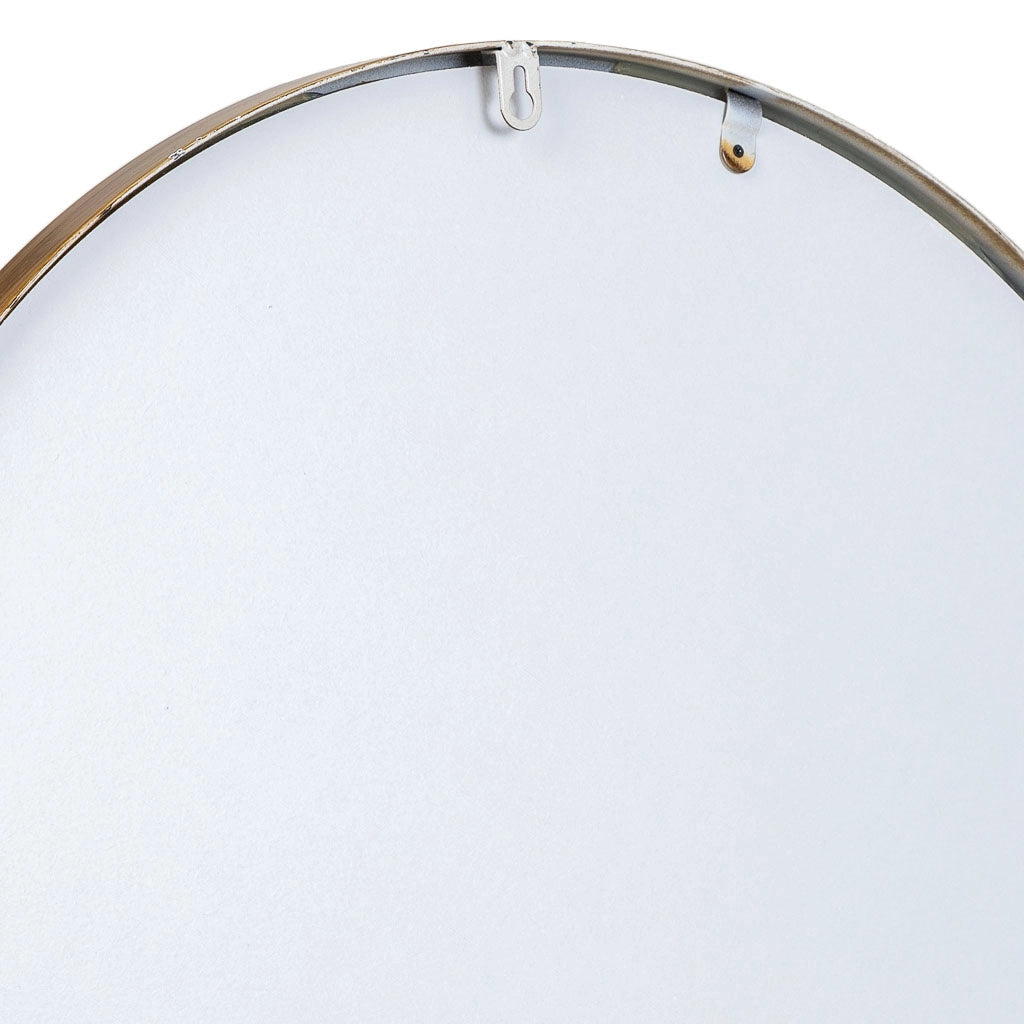 Specchio da parete in metallo dorato 61x2,5x61h