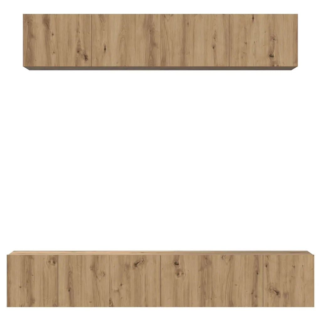 Set mobile TV 5 pcs Rovere artigianale Legno multistrato 3393407
