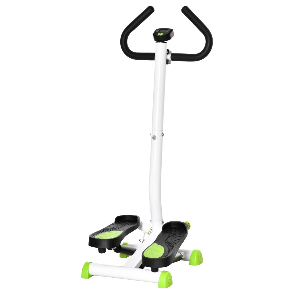 Mini Stepper per Fitness Domestico ¨C Zephmum ¨C Bianco e Verde 55x44x108 cm