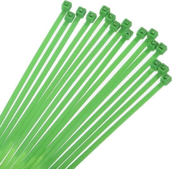 Cavi elettrici nylon autoisolanti 100 pezzi 30 cm verde