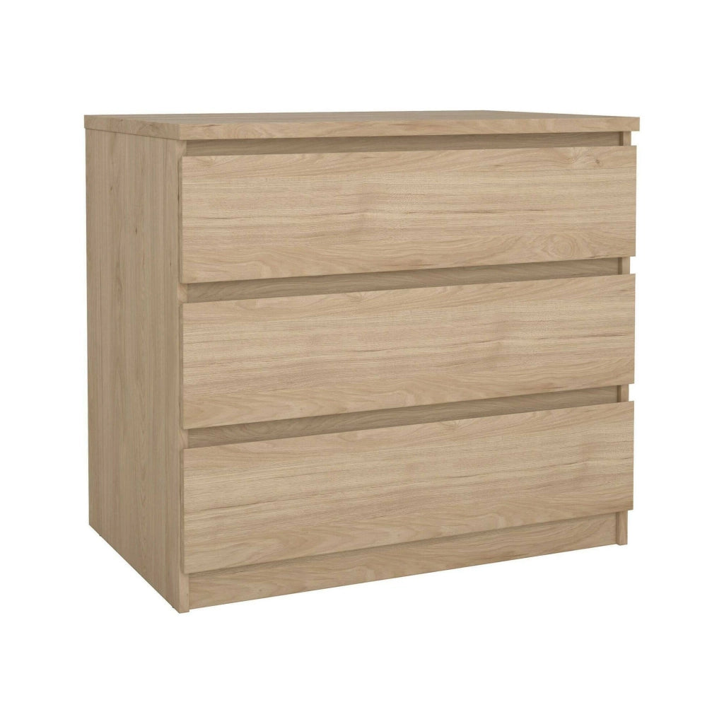 Cassettiera Artic, Settimino multiuso, Comò camera da letto, Mobile con cassetti, 77x50 h70 cm, Rovere