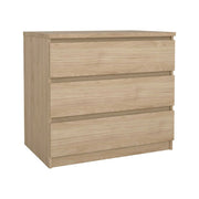 Cassettiera Artic, Settimino multiuso, Comò camera da letto, Mobile con cassetti, 77x50 h70 cm, Rovere