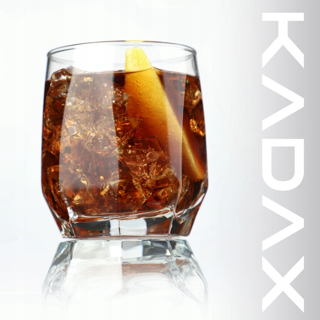 Bicchieri KADAX per bevande, whisky, succhi di frutta, set da 6 bicchieri, 215 ml