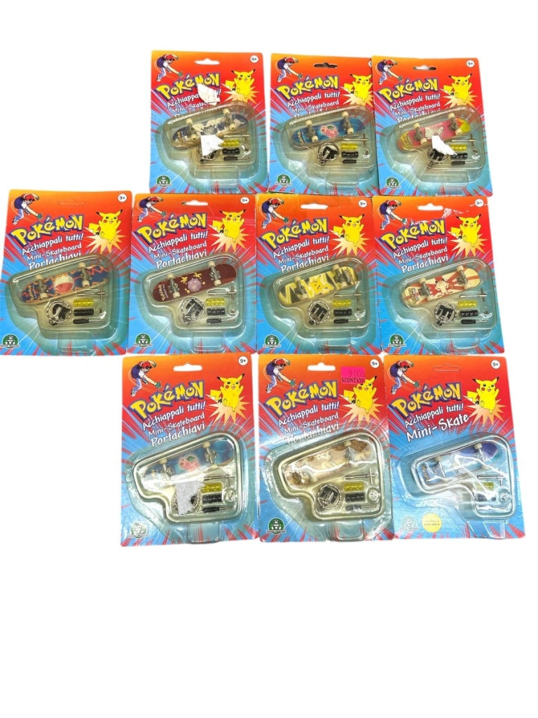 Pokemon Mini Skate Da Collezione 1995 Set 10 Pezzi Assortiti Come In foto Edizione Da Collezione