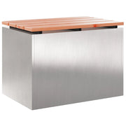 Panchina da Giardino | Panca da Giardino Argento 60 x 40 x 43 cm
