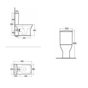 Vaso monoblocco serie summit scarico multi