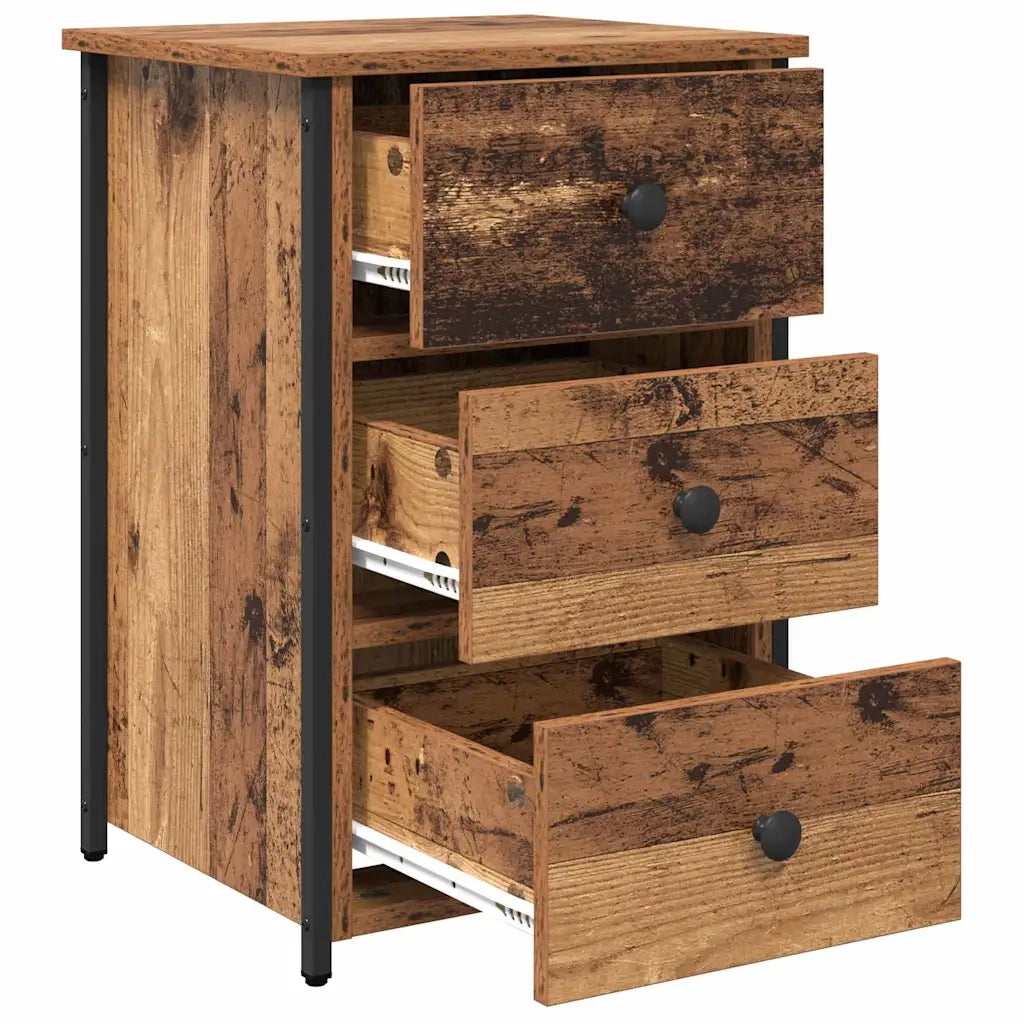 Comodino | Armadio da Notte | Mobiletto da notte con cassetto Marrone 40 x 36 x 60 cm