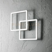 AFRODITE P/P -APPLIQUE IN ALLUMINIO TITANIO LED 3000K 1400LM 28W DIMMERABILE