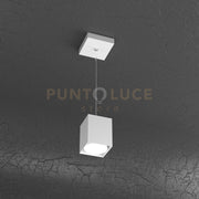 PLATE SOSPENSIONE TUBO H.10 1 LUCE BIANCO 1129-S10-BI