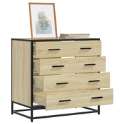 vidaXL Cassettiera Rovere Sonoma 70x41x70 cm in Legno Multistrato