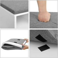 Valora SCARPIERA CON SEDUTA Mobiletto per ingresso in truciolato bianco