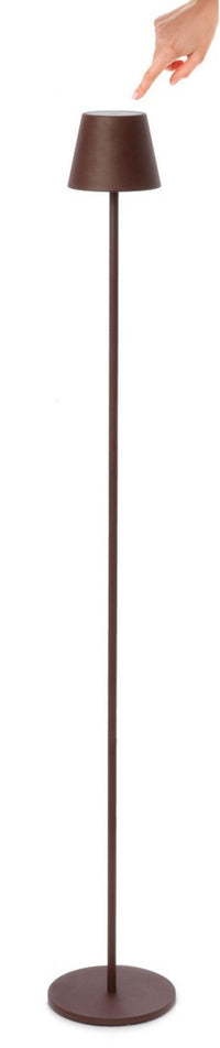 Piantana Led Acciaio Nero Moderna da Esterno H117 - VULCAN Colore: Marrone