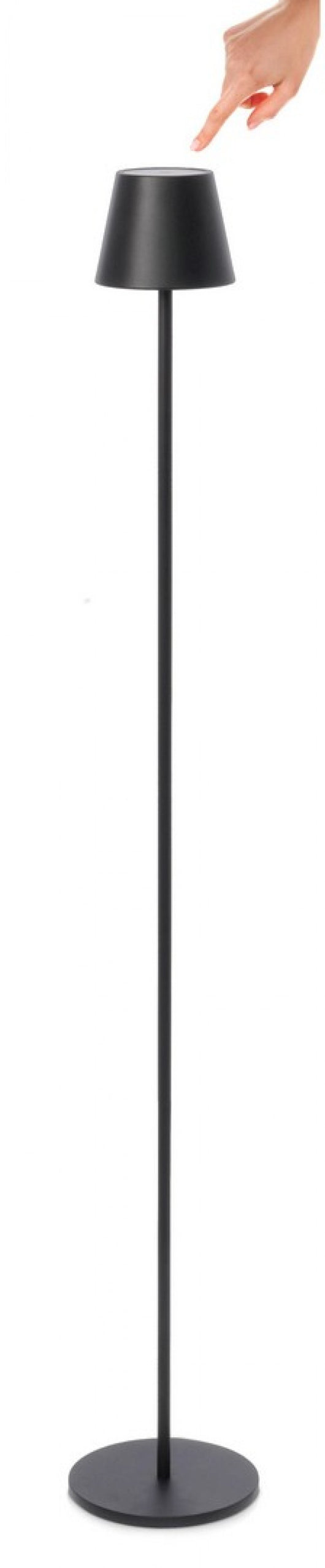 Piantana Led Acciaio Nero Moderna da Esterno H117 - VULCAN Colore: Nero