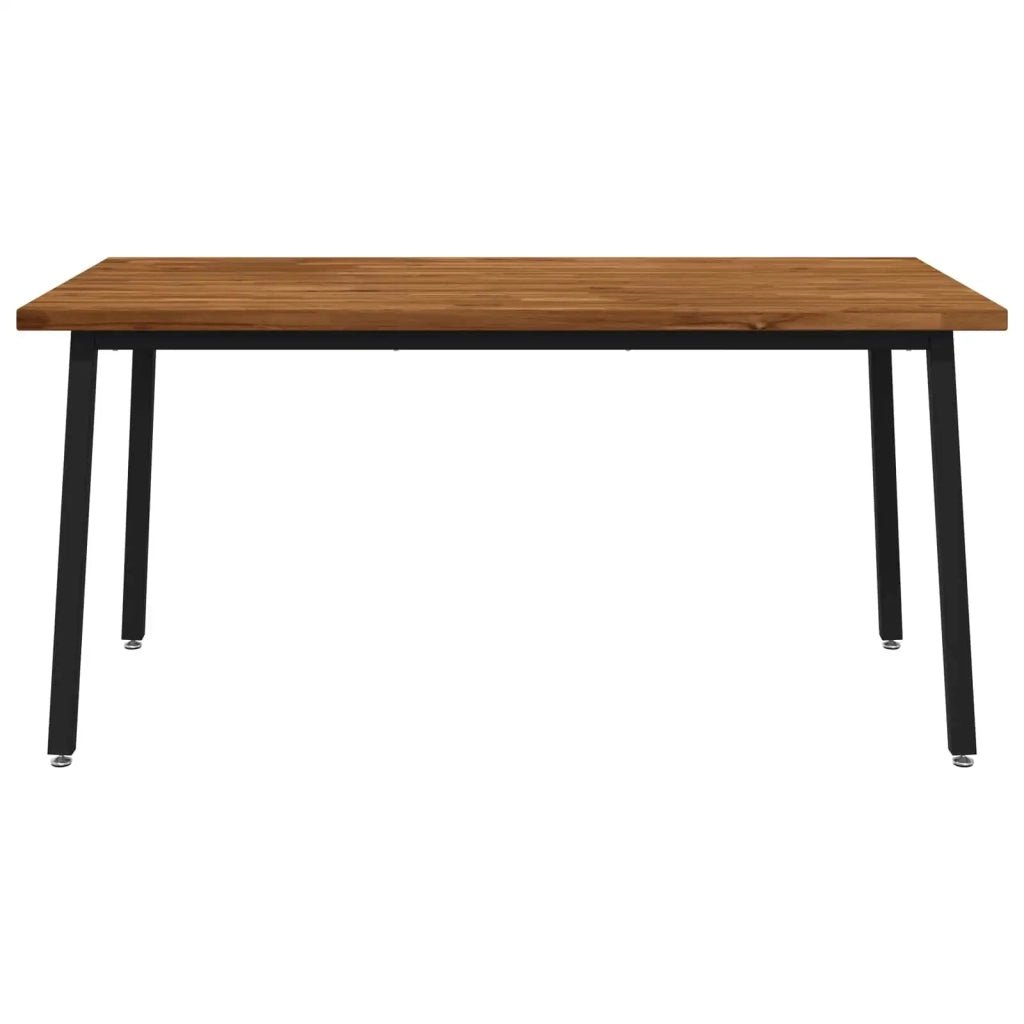 Tavolo da pranzo quadrato 160 x 80 x 75 cm Naturale 3425029