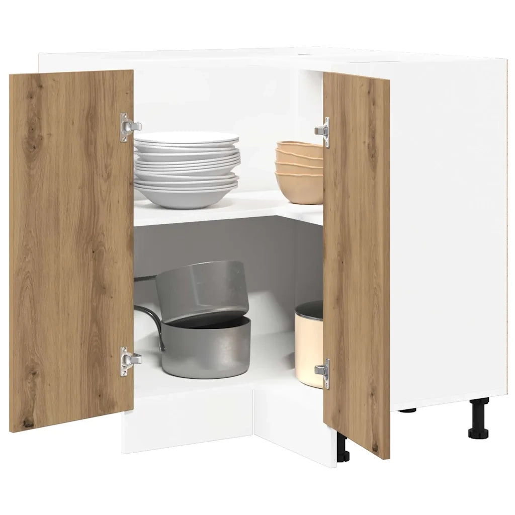 vidaXL Armadietto Cucina “Lyon” Rovere Artigianale 75,5x75,5x81,5 cm