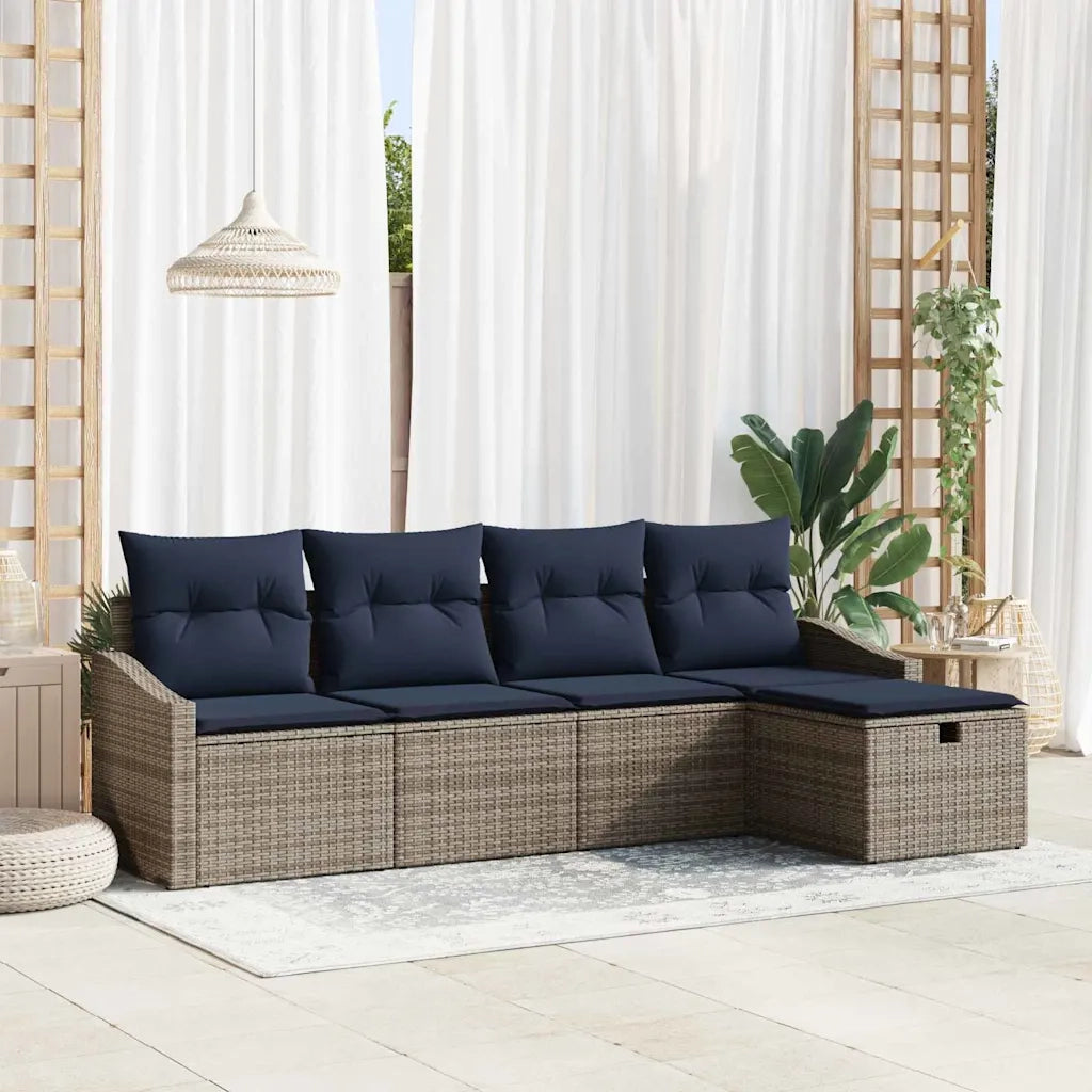 Set di divani con cuscino 5 pcs polyrattan 3360596