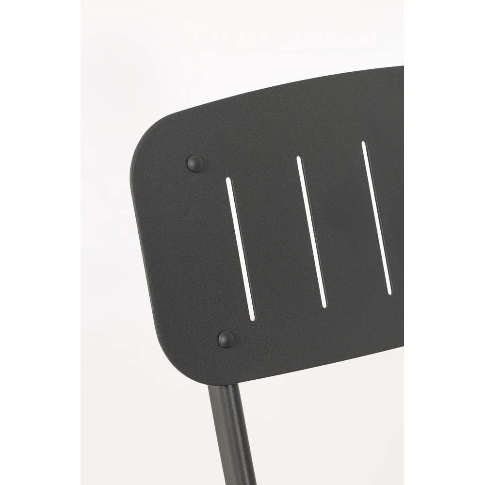 Sedia da Esterno in Acciaio Pieghevole Antracite Yvonne Bizzotto