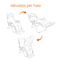 Sedia Sdraio con Parasole Gravità Zero Reclinabile Pieghevole Poggiatesta Blu