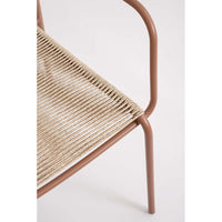 Sedia da Esterno in Fibra Intrecciata Jable Coral Bizzotto