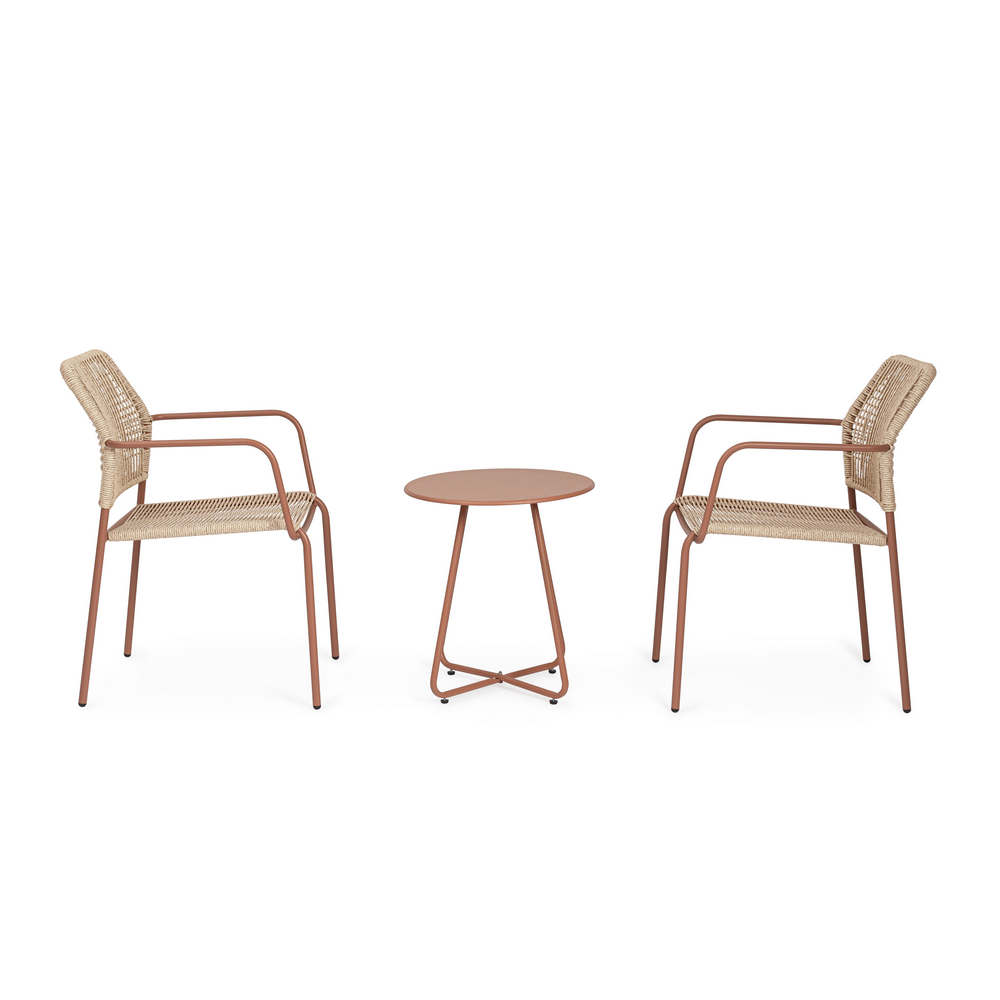 Tavolino da Esterno Giardino Rotondo in Metallo Jable Bizzotto