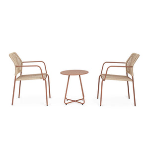 Tavolino da Esterno Giardino Rotondo in Metallo Jable Bizzotto