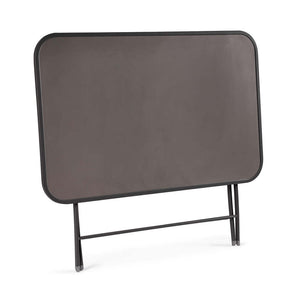 Tavolino da Esterno Pieghevole in Metallo Retangolare Antracite Yvonne