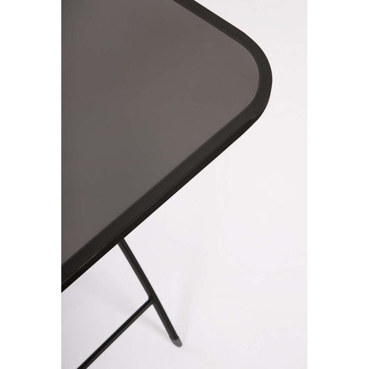 Tavolino da Esterno Pieghevole in Metallo Retangolare Antracite Yvonne