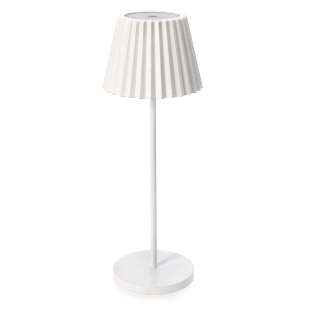 Lampada da Tavolo a LED con Batteria Ricaricabile Artika Bizzotto Colore: Bianco