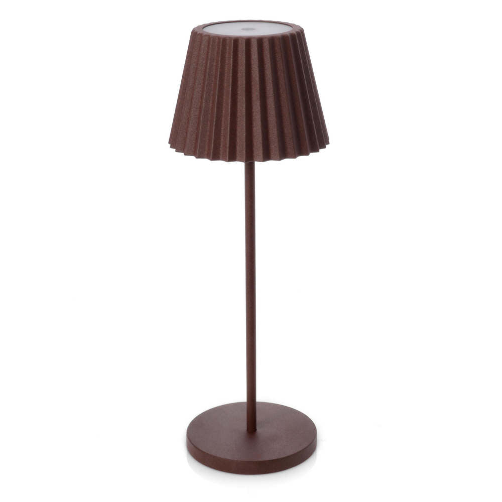 Lampada da Tavolo a LED con Batteria Ricaricabile Artika Bizzotto Colore: Marrone
