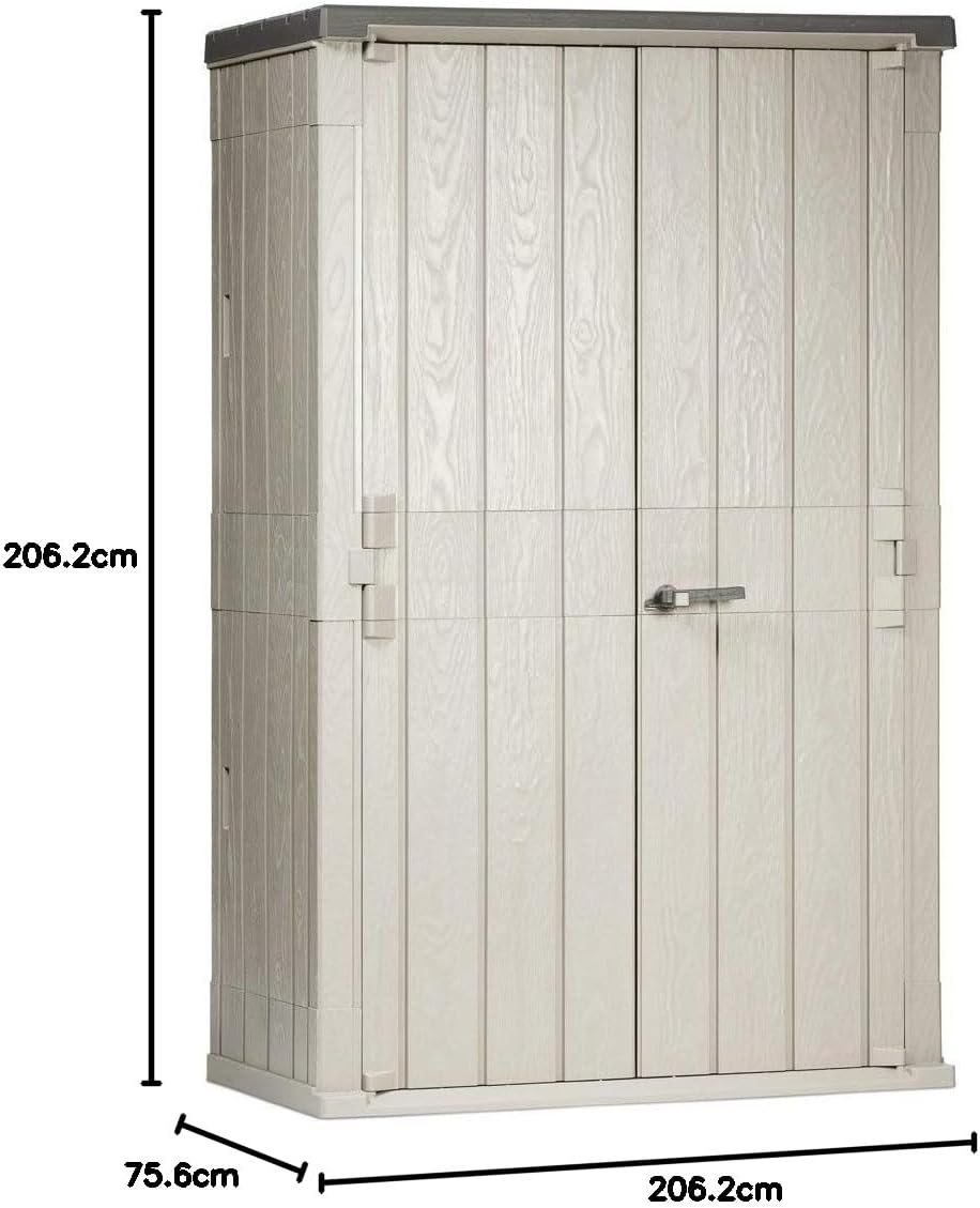 GARDEN COTTAGE HIGH STORA WAY P.76 -091 IN RESINA L130xP75xH206CM