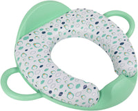 Riduttore WC per Bambini Verde, con maniglie per tenersi e schienale