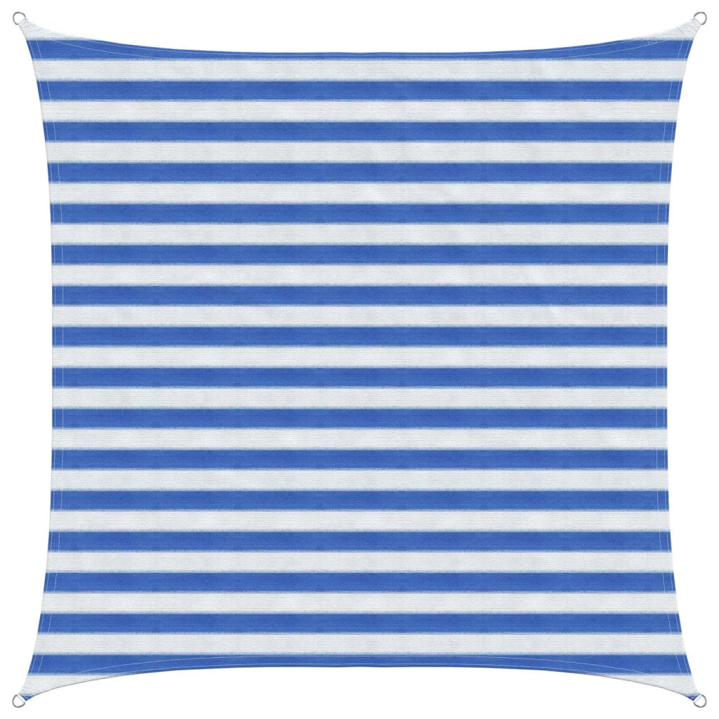 Vela Parasole | Telo Ombra | Vela da ombra Blu e Bianco 2 x 2 m HDPE