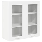 Armadio moderno a muro con ampio spazio contenitivo 80 x 31 x 80 cm legno composito bianco 02_0053361