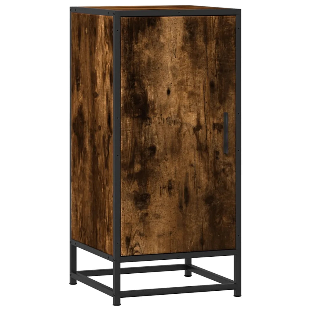 Credenza-Buffet-Armadio da cucina Rovere Fumo 35,5x35x76 cm in Truciolato 796804