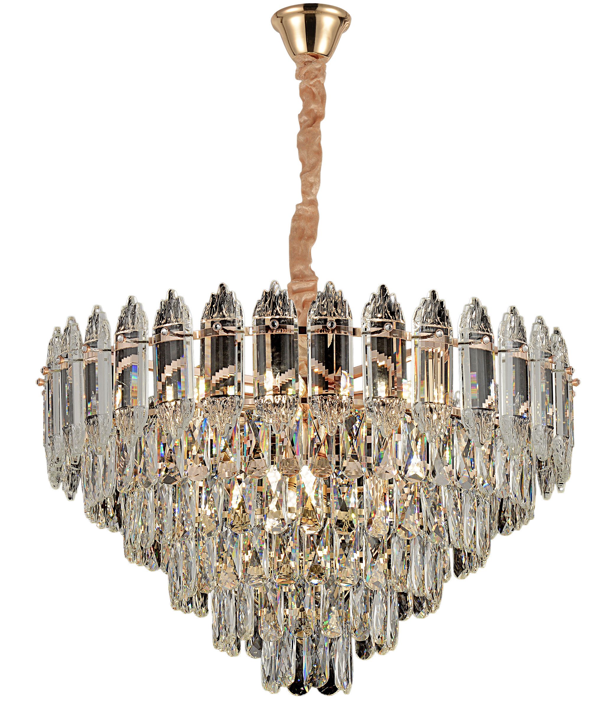 Lampada Cristal G057-cp 50cm Gold