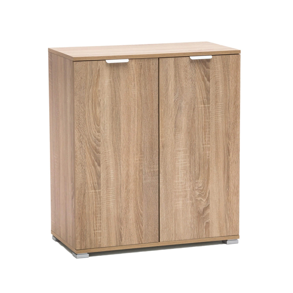 MOBILETTO CON 2 ANTE IN LEGNO NATURALE 75 X 38 X H85 CM