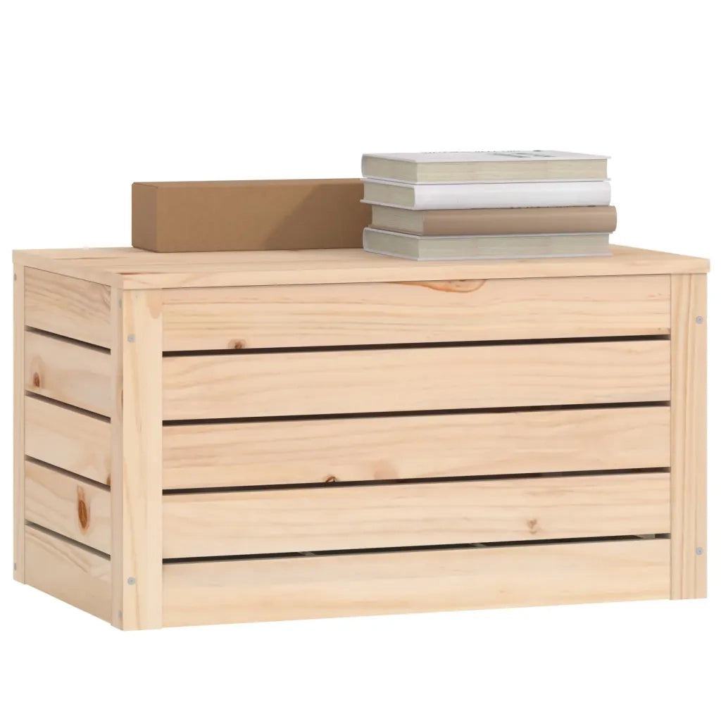 Contenitore Portaoggetti 89x36,5x33 cm Legno Massello Pino CFW3663960