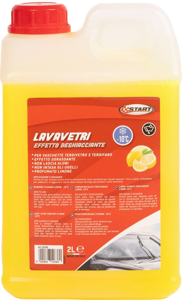 Lavavetri Deghiacciante -10Â° Limone 2L Pronto Uso