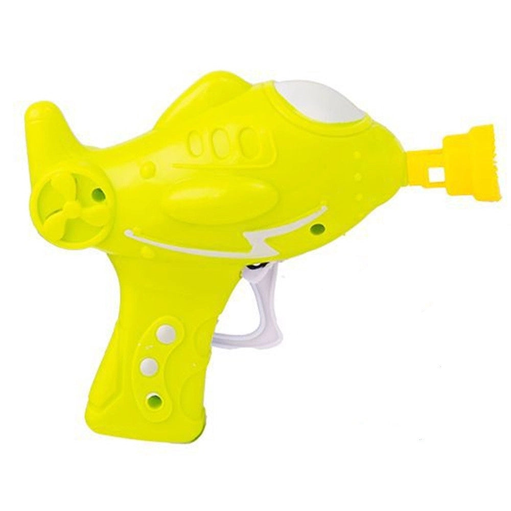 Trade Shop - Pistola Spara Bolle A Forma Di Aereo Da 50ml Giocattolo Per Bambini 2 Colori 6560326 -