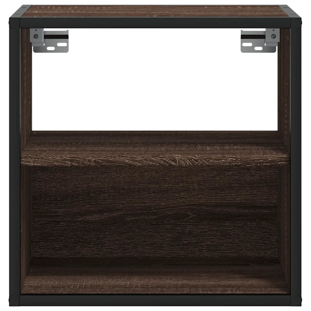 Comodino a Muro Rovere Marrone 40x31x39,5 cm 848752