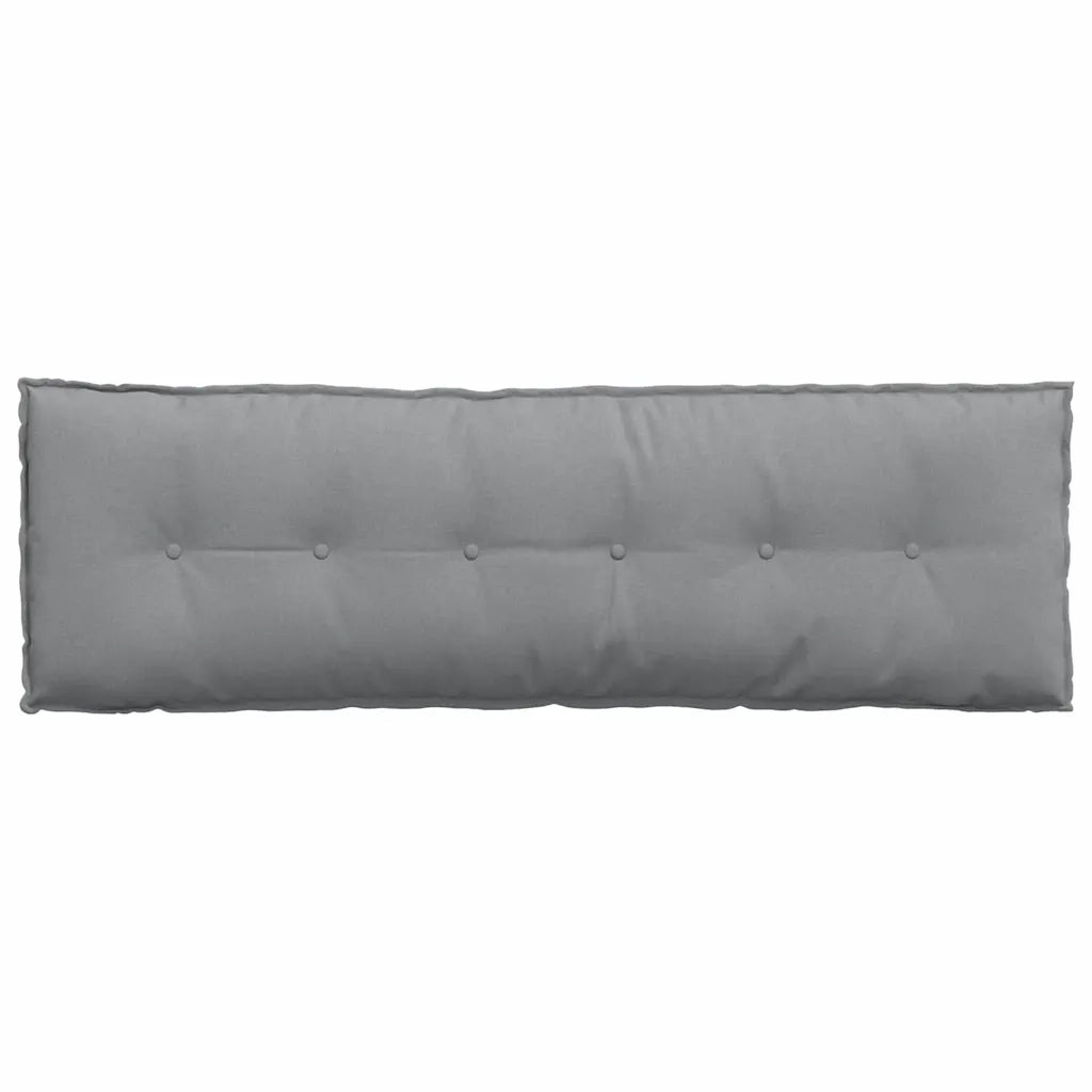 Cuscino per Schiena Grigio chiaro 160 x 19 x 50 cm Tessuto