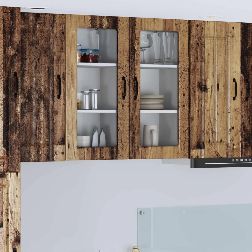 Pannello lavastoviglie Lucca 2 pcs Legno antico 40 x 31 x 80 cm 885002